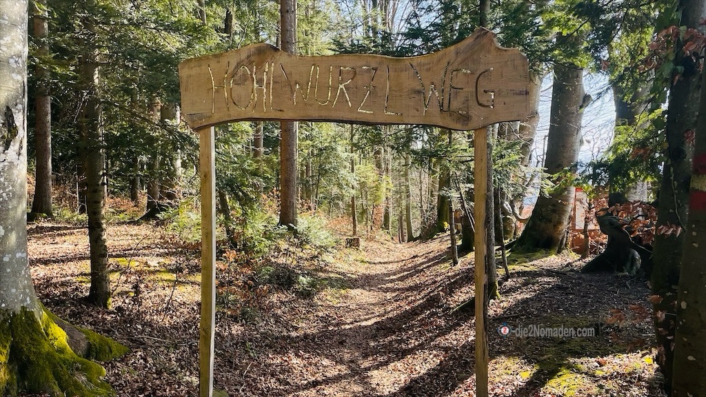 Eingang zum Hohlwurzelweg
