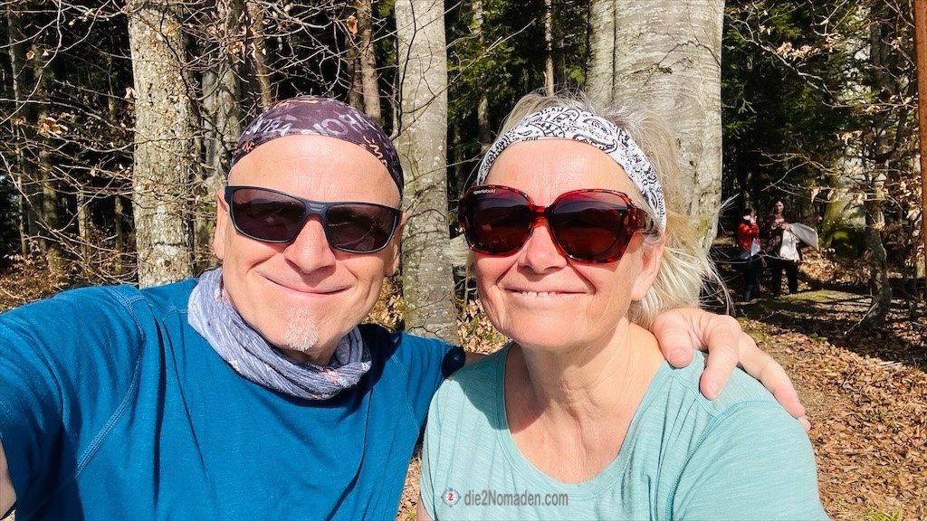 Uli und André am Hohlwurzelweg