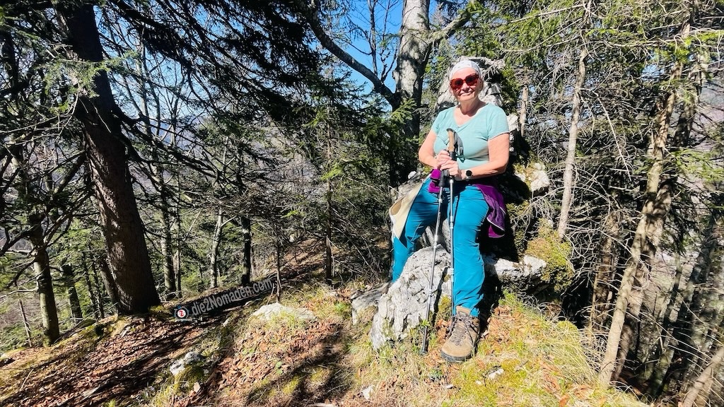 kurze Raast am Aufstieg zum Gipfel